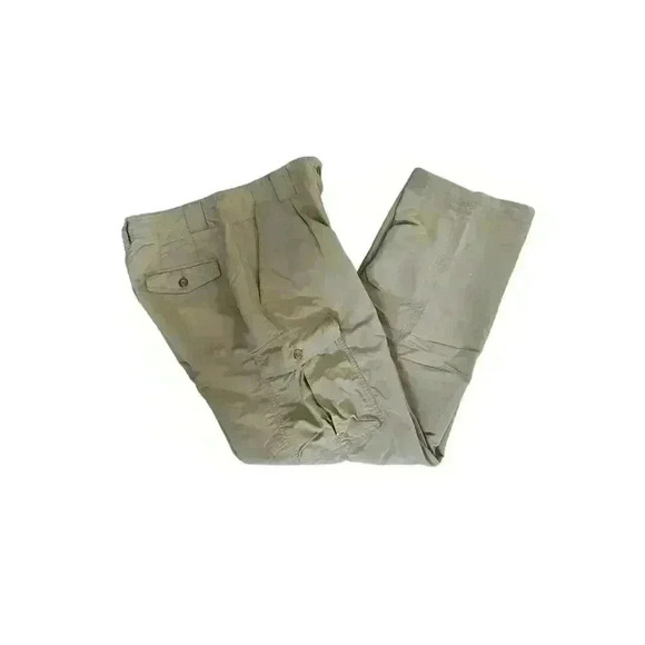 LL BEAN WOMENS TRAVELER CARGO OUTDOORS PANT KAHKI LIGHT WEIGHT Sz. 10 - Picture 4 of 10